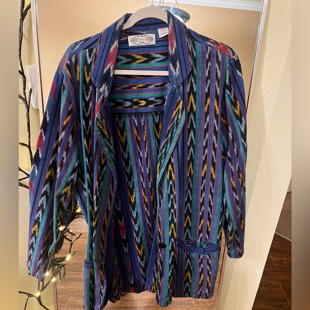 Vintage Multicolor Striped Jacket